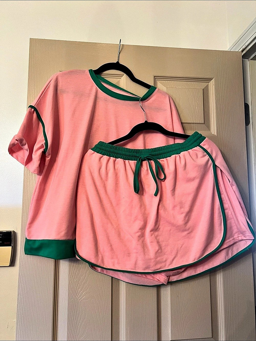 Pink & Green Matching Athletic Set Like New